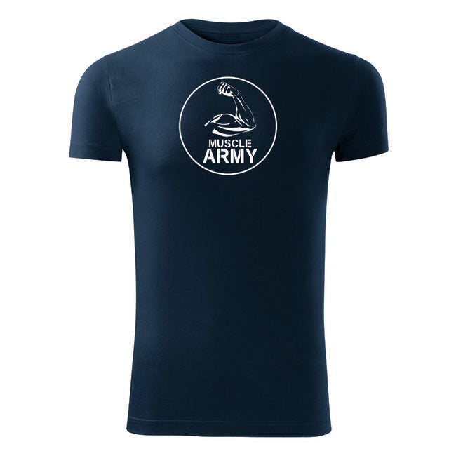 DRAGOWA fitness tričko muscle army biceps