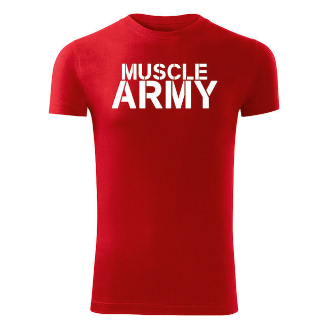 DRAGOWA fitness tričko muscle army