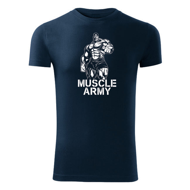 DRAGOWA fitness tričko muscle army man