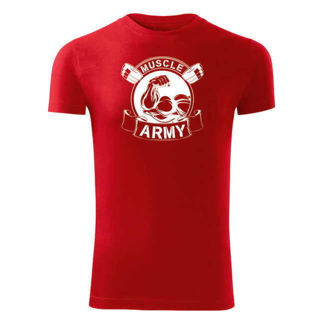 DRAGOWA fitness tričko muscle army original