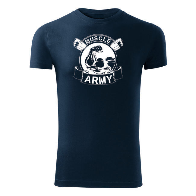 DRAGOWA fitness tričko muscle army original