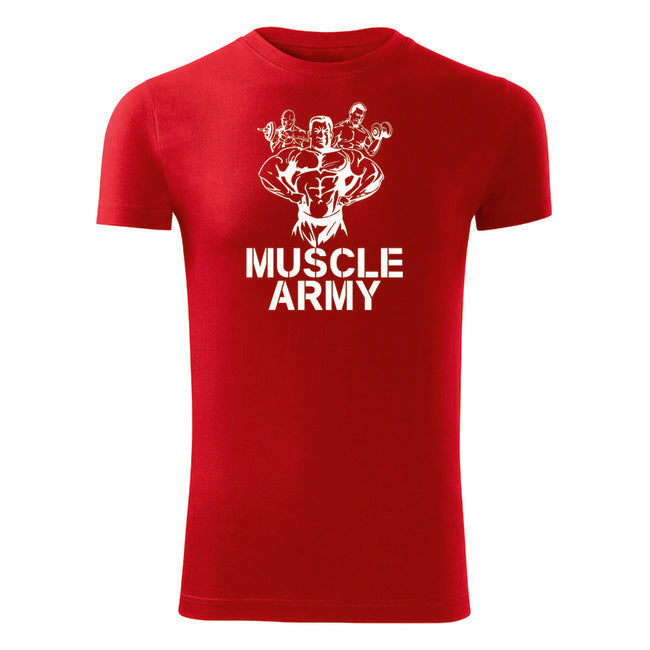 DRAGOWA fitness tričko muscle army team