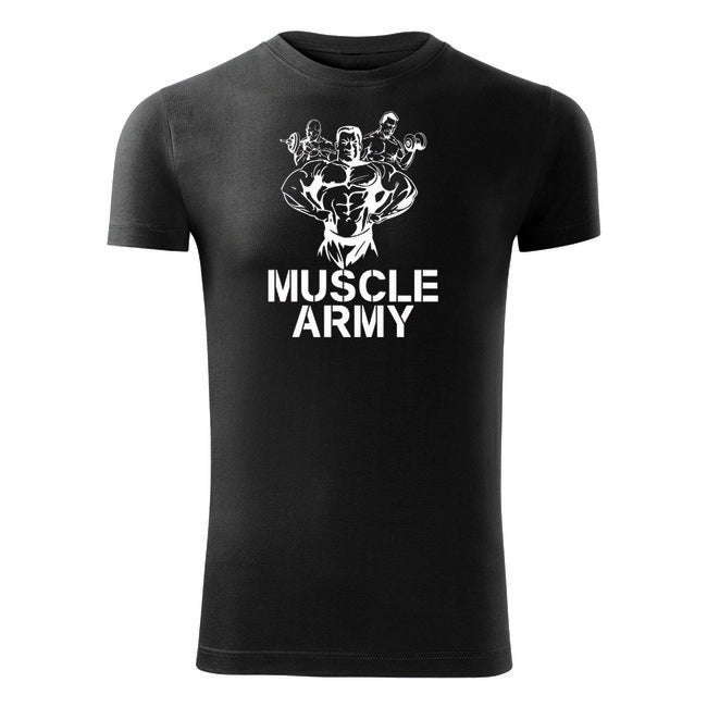 DRAGOWA fitness tričko muscle army team