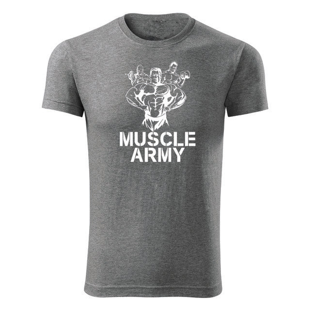 DRAGOWA fitness tričko muscle army team