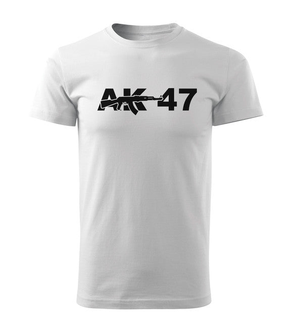 DRAGOWA Kurz-T-shirt ak47, weiß 160g/m2