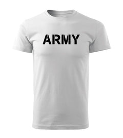 DRAGOWA Kurzarm-T-Shirt army 160 g/m², weiß