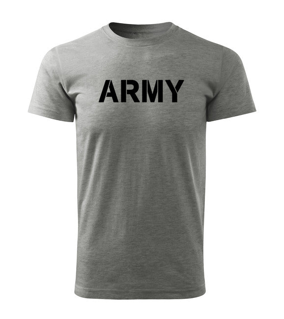 DRAGOWA Kurz-T-shirt Army, grau 160g/m2