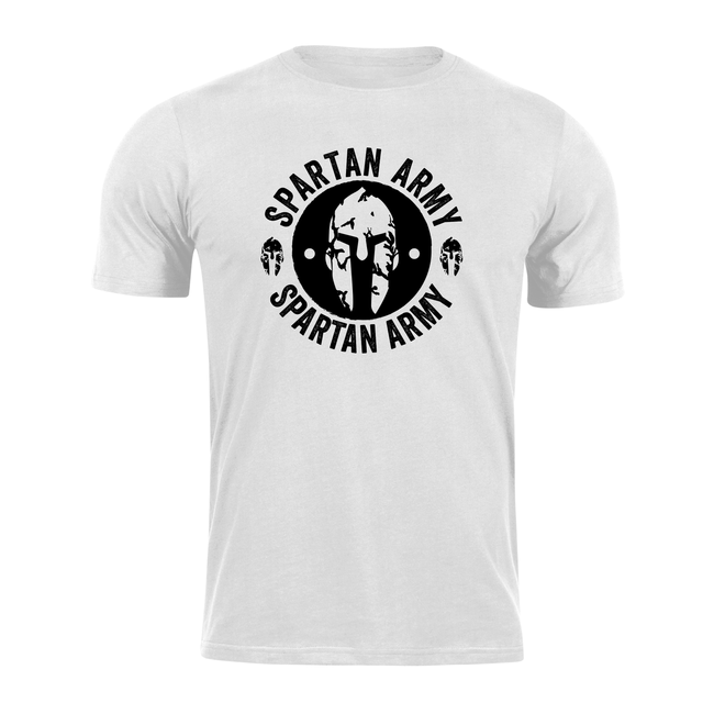 DRAGOWAKurz-T-shirt spartan army Archelaos, weiss 160g/m2