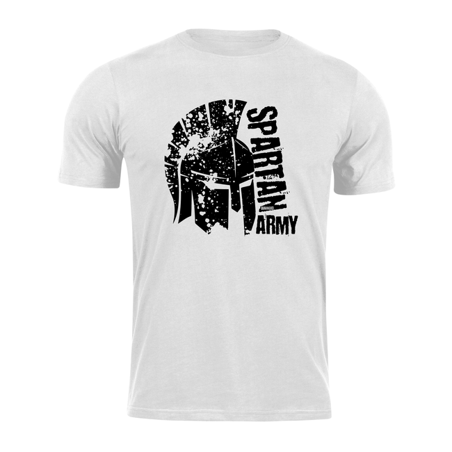 DRAGOWA Kurz-T-shirt spartan army León, weiss 160g/m2