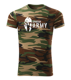 DRAGOWA Kurzarm-T-Shirt Spartan army 160 g/m², Camouflage