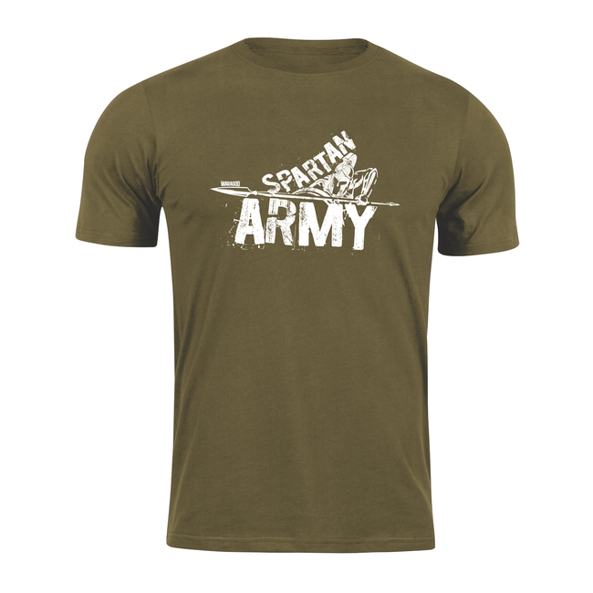 DRAGOWA Kurz-T-shirt spartan army Nabis, olive 160g/m2