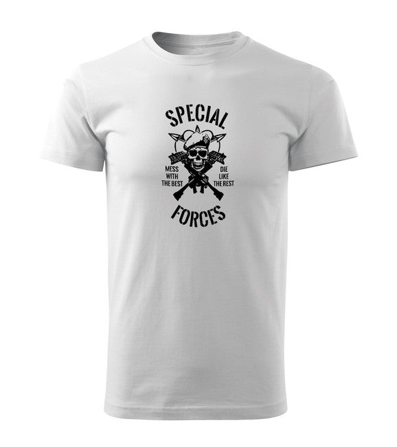 DRAGOWA Kurz-T-shirt special forces, weiß 160g/m2