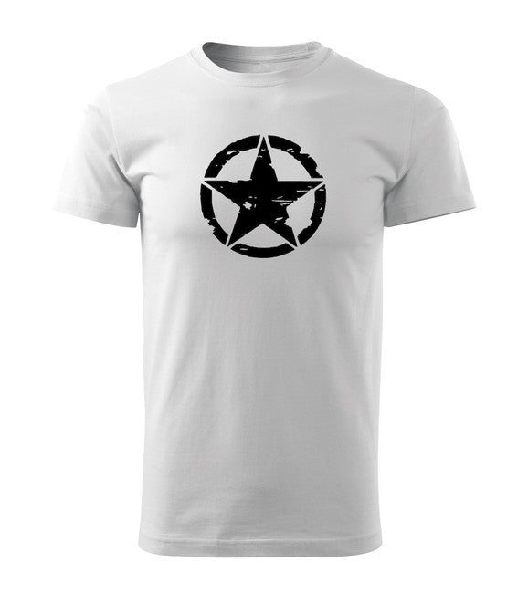 DRAGOWA Kurz-T-shirt star, weiß 160g/m2