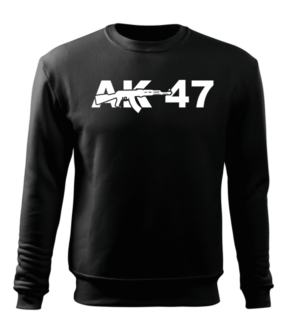 DRAGOWA herren-Sweatshirt AK-47, schwarz 300g/m2