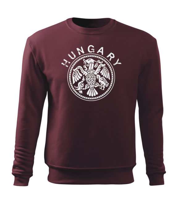 DRAGOWA herren-Sweatshirt Ungarn, bordeaux 300 g/m2