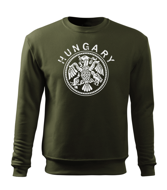 DRAGOWA herren-Sweatshirt Ungarn, oliv 300 g/m2