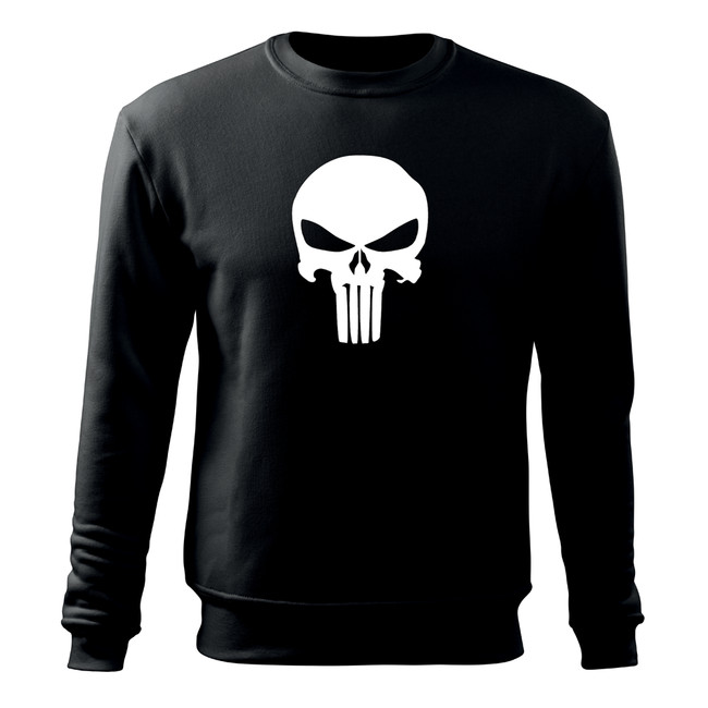 DRAGOWA herren-Sweatshirt punisher, schwarz 300g/m2