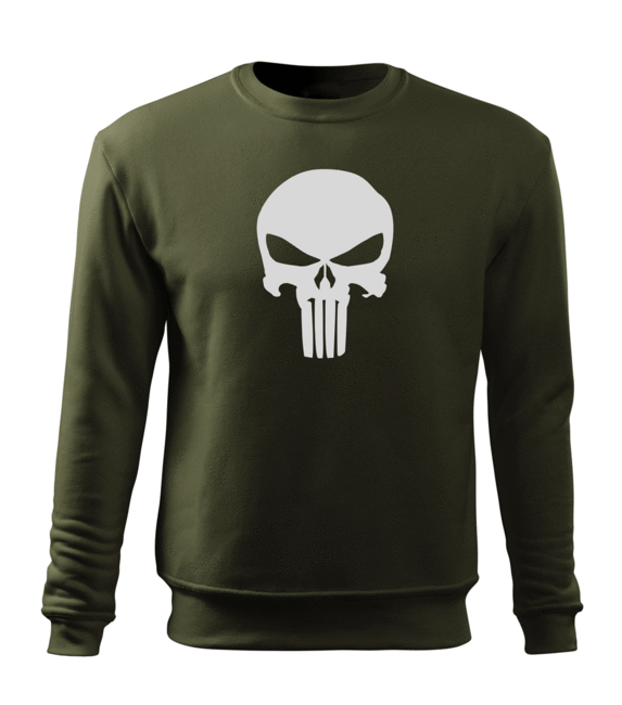 DRAGOWA herren-Sweatshirt punisher, olivgrün 300g/m2
