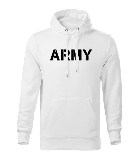 DRAGOWA herren-hoodie army, weiß 320g/m2