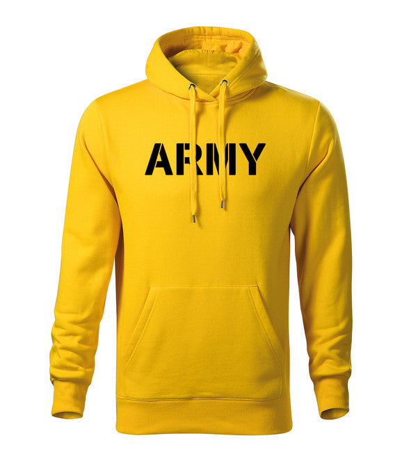 DRAGOWA herren-hoodie army, gelb 320g/m2