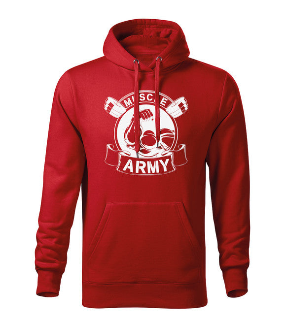 DRAGOWA pánska mikina s kapucňou muscle army original