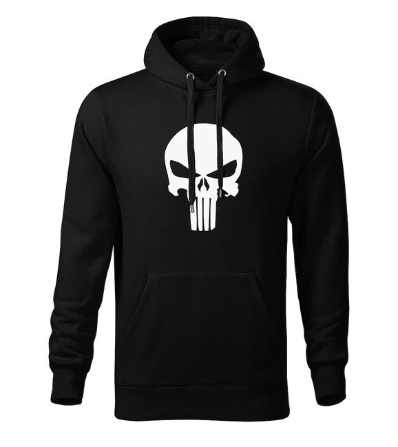DRAGOWA herren-hoodie punisher, schwarz 320g/m2