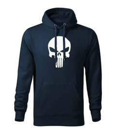 DRAGOWA Herren-Kapuzenpullover Punisher 320 g/m², dunkelblau
