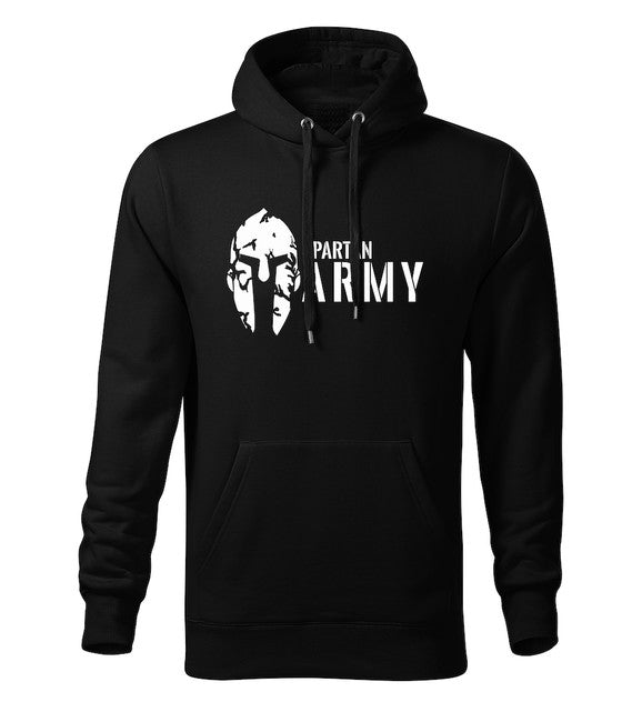 DRAGOWA herren-hoodie spartan army, schwarz 320g/m2