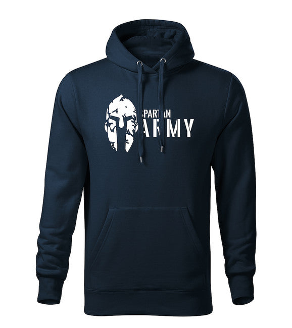 DRAGOWA herren-hoodie spartan army, dunkelblau 320g/m2