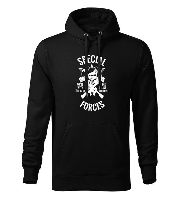 DRAGOWA herren-hoodie special forces, schwarz 320g/m2