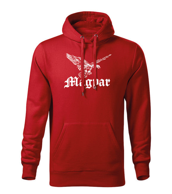 DRAGOWA herren-Kapuzenpullover Turul, rot 320 g/m2