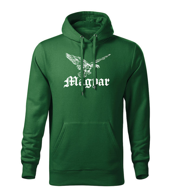 DRAGOWA herren-Kapuzenpullover Turul, grün 320 g/m2