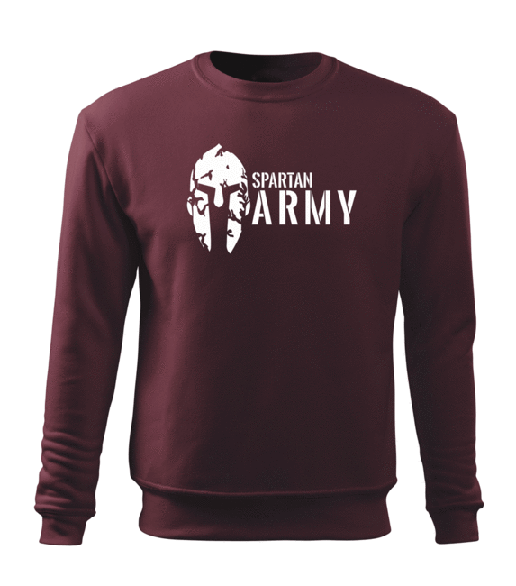 DRAGOWA herren-Sweatshirt spartan army, bordeaux 300g/m2