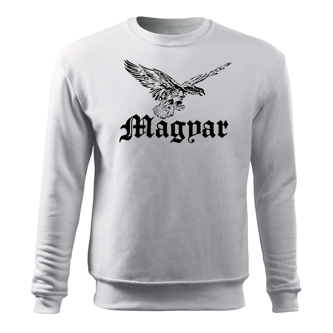 DRAGOWA herren-Sweatshirt Turul-Vogel, weiß 300 g/m2