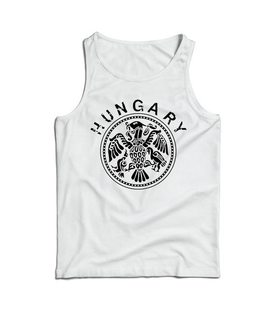 DRAGOWA herren-Tanktop Ungarn, weiß 160 g/m2