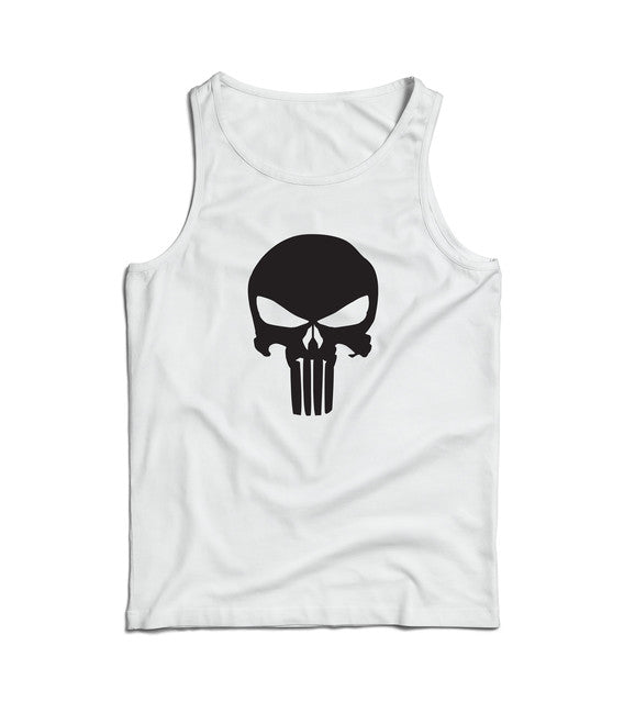 DRAGOWA Punisher herren-tanktop 160g/m2, weiß