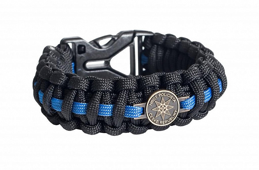 Cordell paracord Armband Hrdy Policista sirka 2,4cm, blau