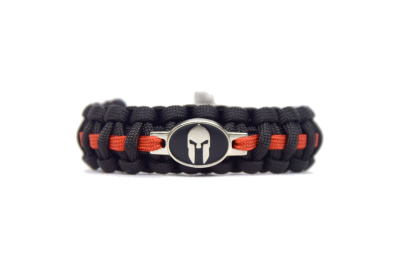 Cordell paracord Armband Spartan 2,1 cm, cierno-rot