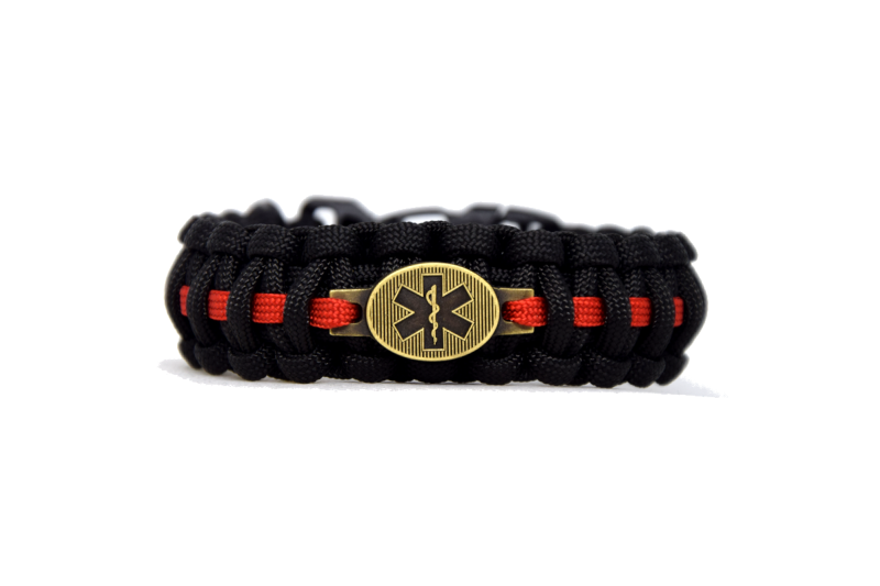 Cordell paracord Armband Militär zdravotnik zapinanie na klip sirka 2,4cm, schwarz