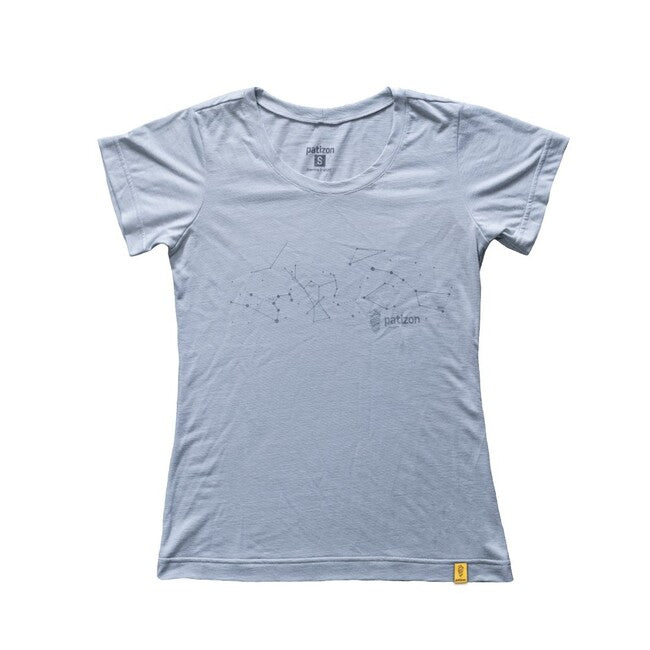Patizon Damske merino T-Shirt Kurzarm, Gun metal