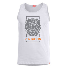Pentagon Astir Lion αμάνικο μπλουζάκι, λευκό