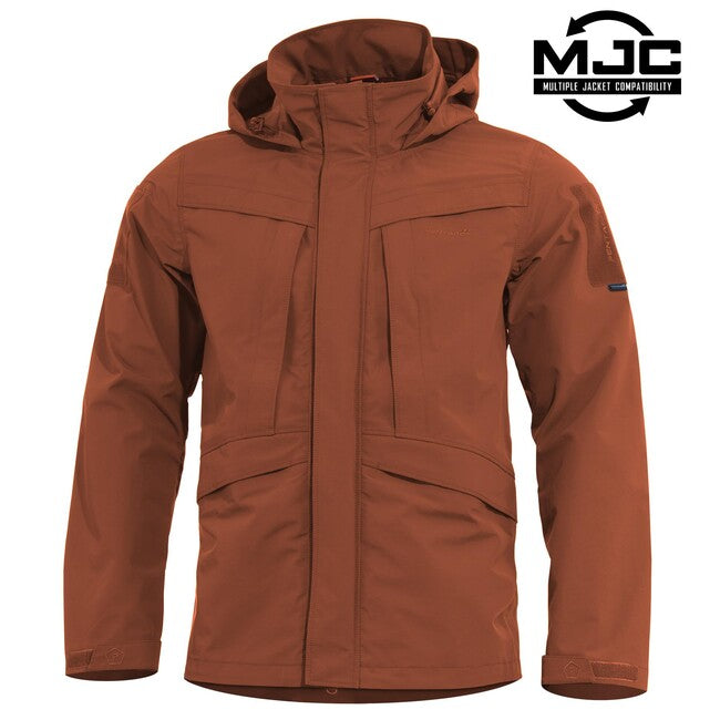 Pentagon Herren Jacke Hurricane Shell, maroon red