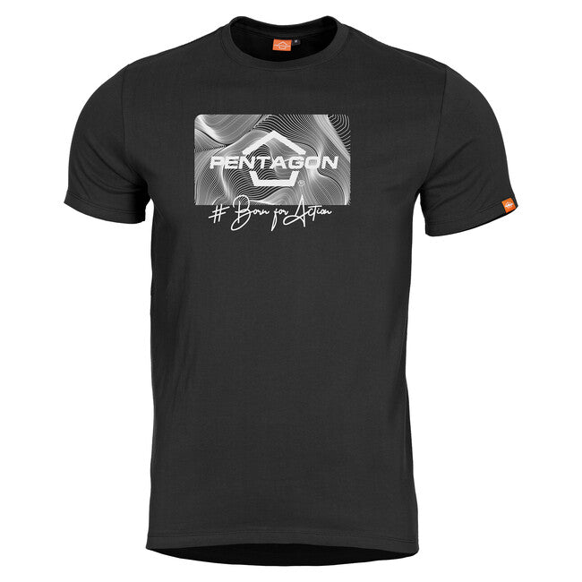 Pentagon T-Shirt Contour, schwarz