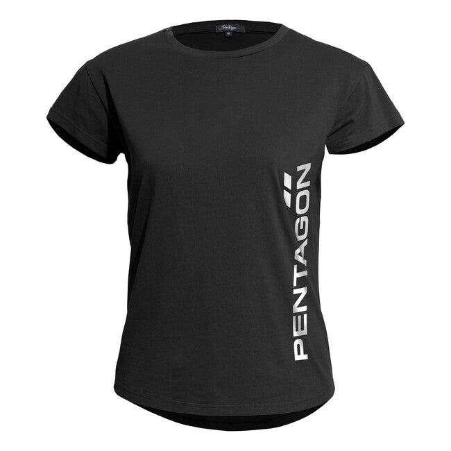 Pentagon Damen- kurz T-Shirt Whisper, schwarz