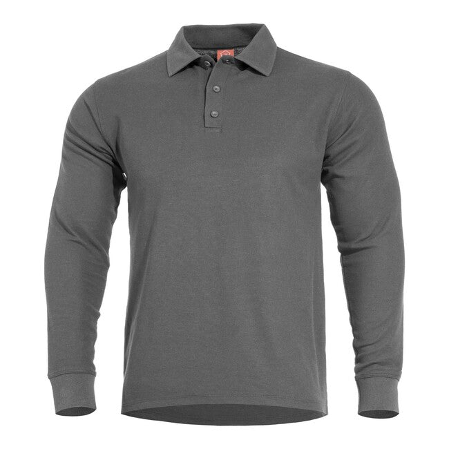 Pentagon lang Poloshirt Aniketos, grau