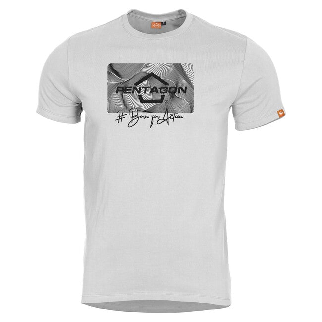 Pentagon kurz T-Shirt Ageron Contour, weiß
