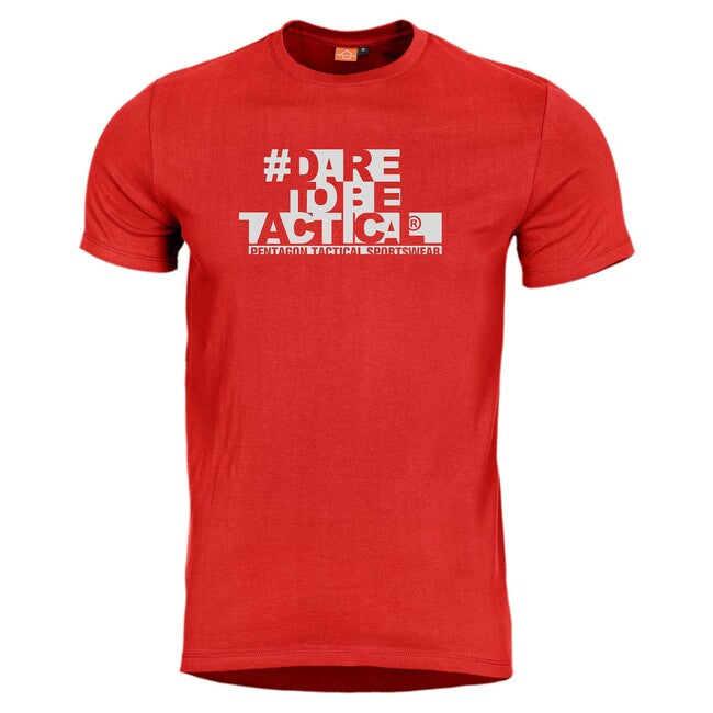 Pentagon kurz T-Shirt Ageron "Hashtag, Lava Red