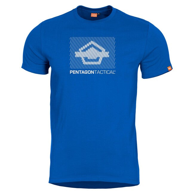 Pentagon kurz T-Shirt Ageron Parallel, liberty blue