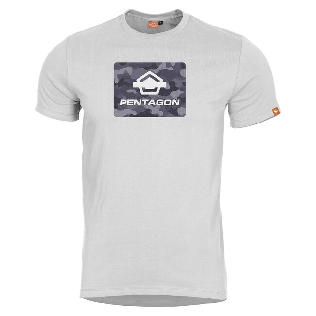 Pentagon kurz T-Shirt Ageron Spot Camo, weiß