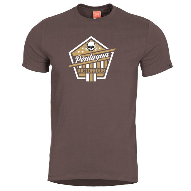 Pentagon kurz T-Shirt Ageron "Victorious, Terra Brown